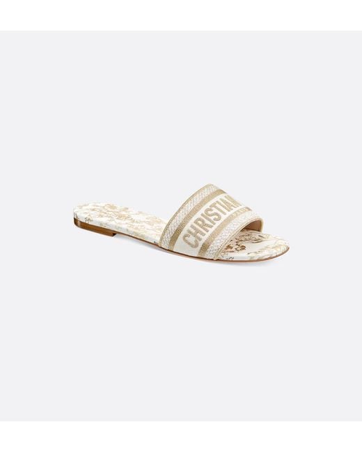 Dior White Dway Slide