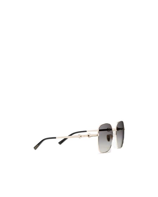 Gucci Metallic Square Frame Sunglasses
