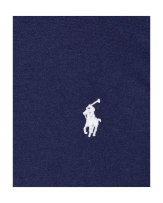Polo Ralph Lauren Blue Long-Sleeved Round-Collar T-Shirt for men