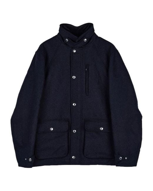Brunello Cucinelli Blue Long-Sleeved Jacket for men