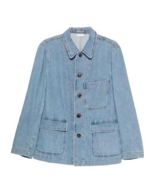 Dries Van Noten Blue Denim Shirt Jacket for men