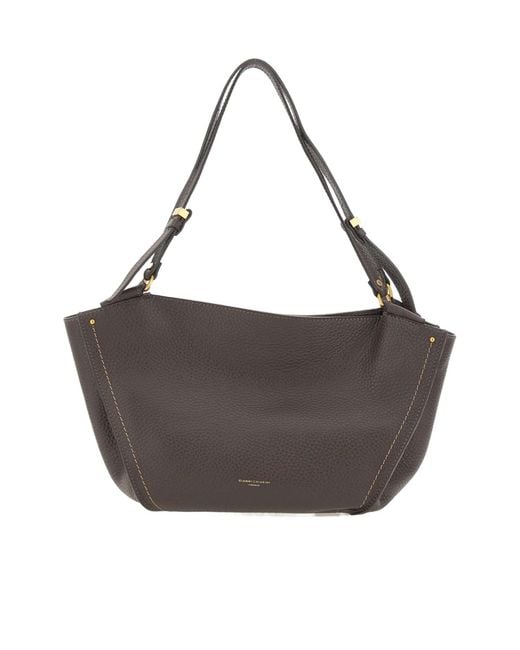 Gianni Chiarini Gray Bloom Tulip Shoulder Bag