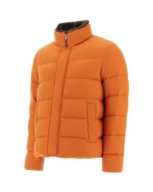 Herno Orange Padded Jacket for men