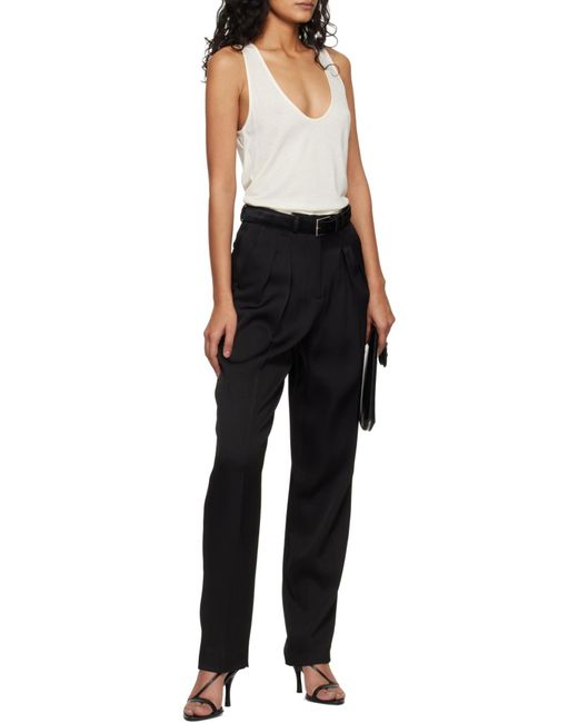 Loulou de Saison Black Alio Pleated Trousers