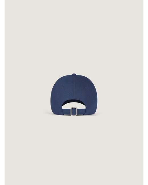 Givenchy Blue Logo Embroidered Curved Peak Cap for men