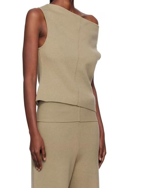 AYA MUSE Natural Strapless Seamed T-Shirt