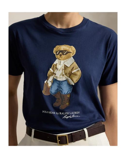 Polo Ralph Lauren Blue Crew-Neck T-Shirt