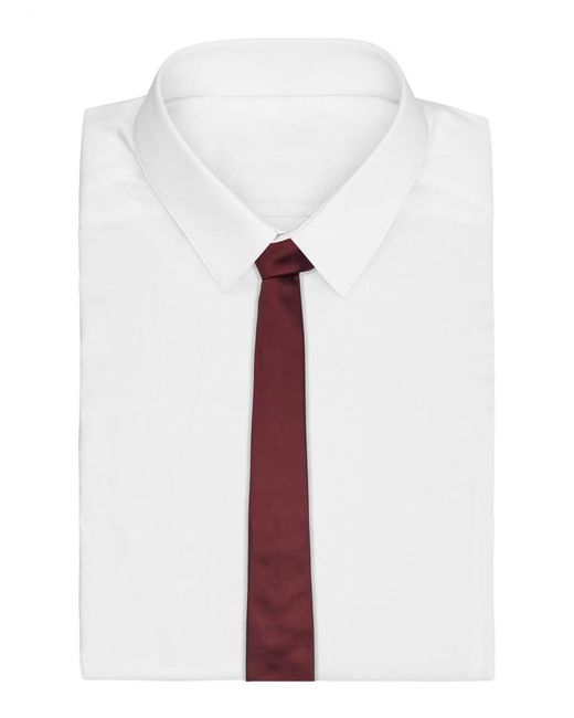 Saint Laurent Purple Silk-Taffeta Tie for men