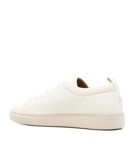 Henderson White Lace-Up Sneakers for men