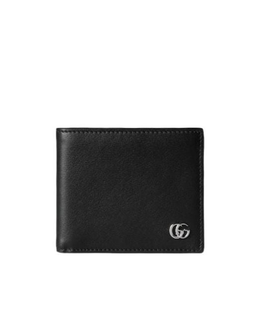 Gucci Black Gg Marmont Bi-Fold Wallet for men