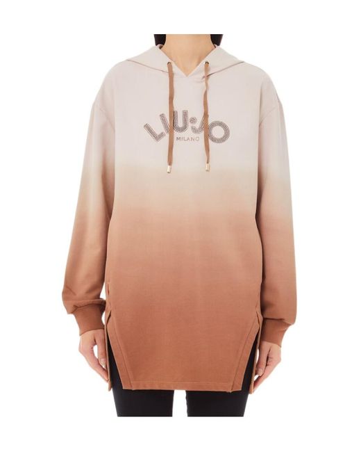 Liu Jo Multicolor Rhinestone-Embellished Hoodie