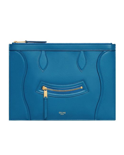 Céline Blue Medium Pouch