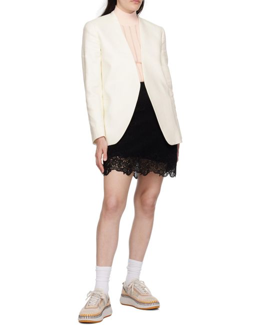 Chloé Natural Chloé Nama Lace-Up Sneakers