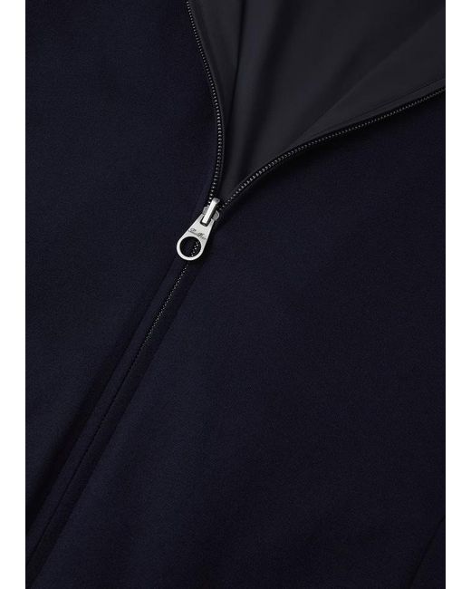Loro Piana Black Long-Sleeve Zip-Up Jacket for men