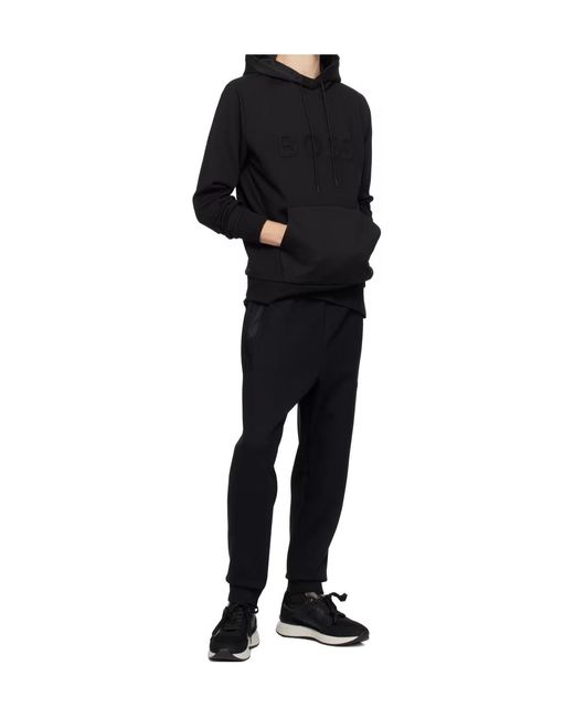 Boss Black Logo-Detail Track Pants for men