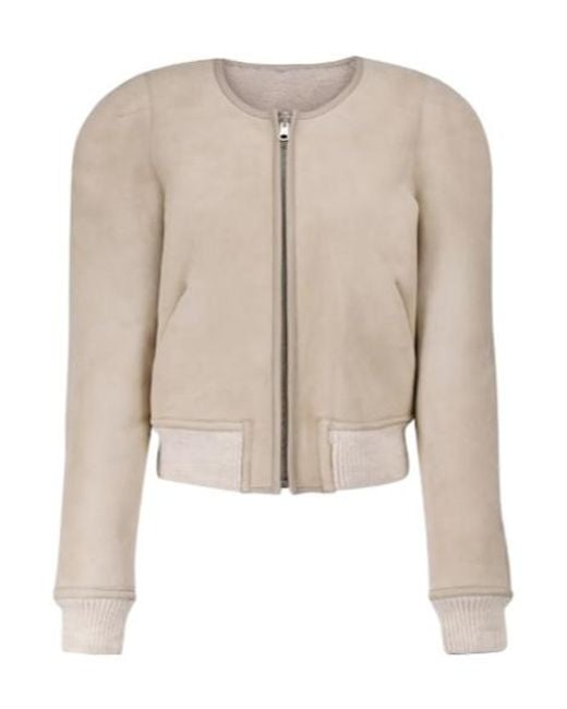 Isabel Marant Natural Boden Reversible Shearling Jacket