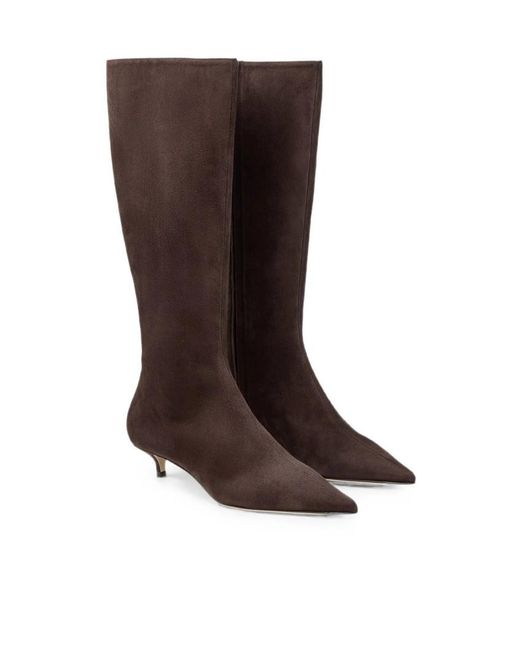 Jimmy Choo Brown Pointed-Toe Ankle Boots