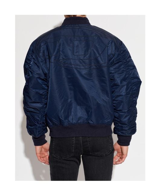 DIESEL Blue W-Type-D1 Winter Jacket for men