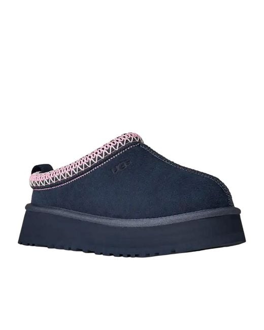 Ugg Blue Platform Slip-On Sandals