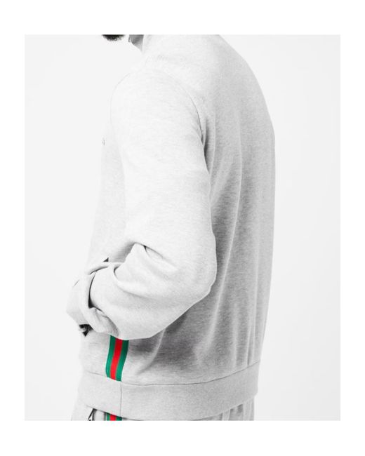 Gucci White Full-Zip Fleece Sweatshirt for men