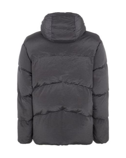 Stone Island Gray Compass-Patch Padded Jacket for men