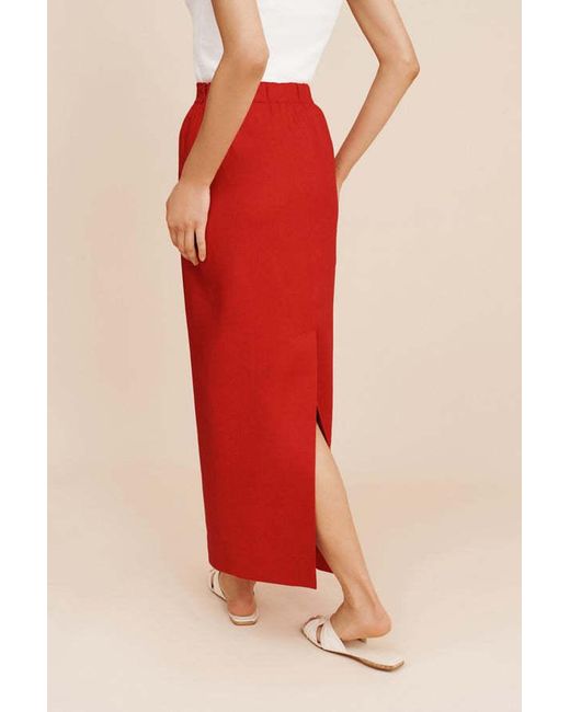 Posse Red Bonnie Pencil Skirt