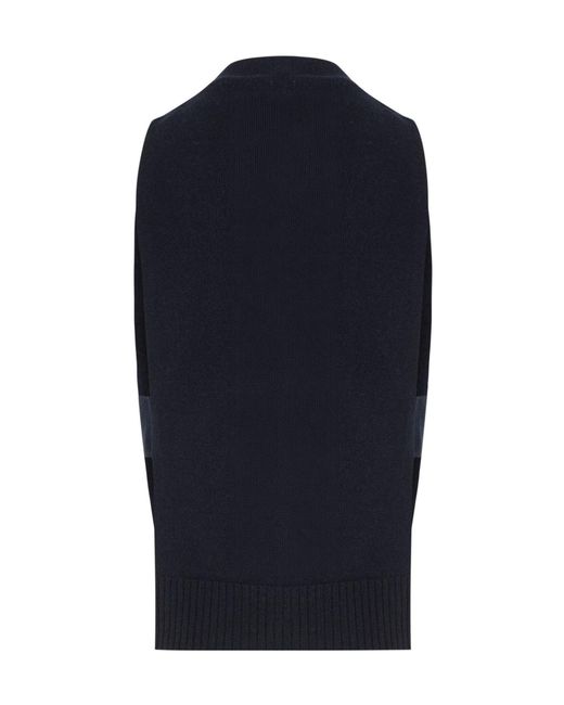 Miu Miu Blue Knitted Sweater Vest
