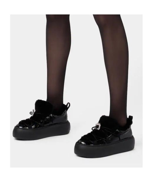 Roger Vivier Black Viv' Up Sneakers
