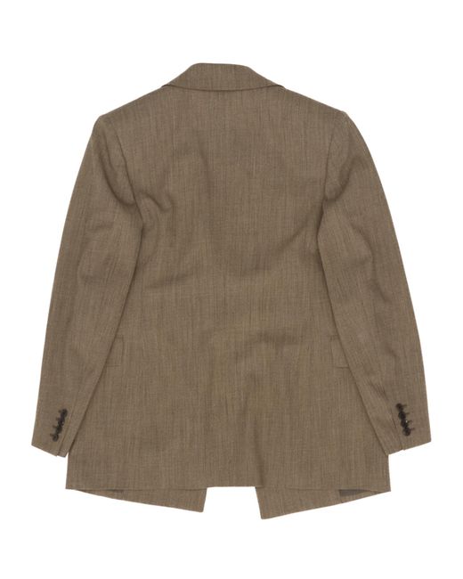The Row Brown Long-Sleeved Suit Jacket