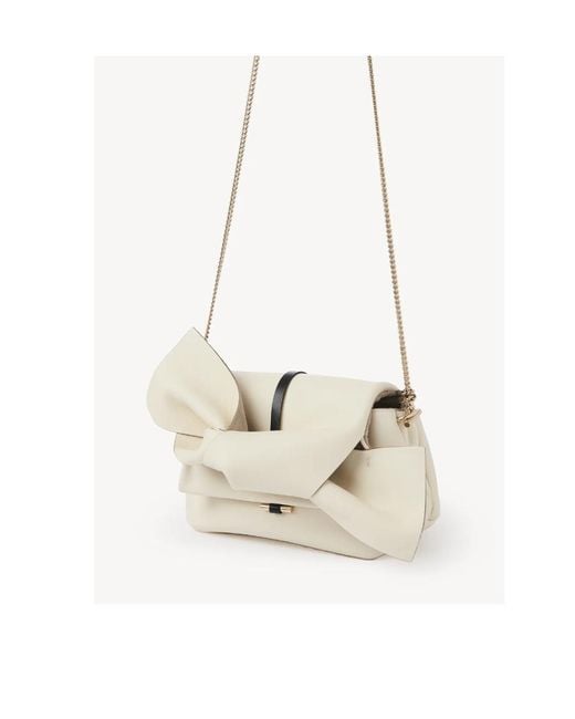Chloé Natural Lacey Small Chain Satchel Bag