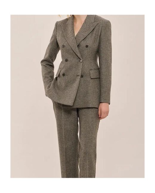 P.A.R.O.S.H. Gray Giacca Double-Breasted Jacket