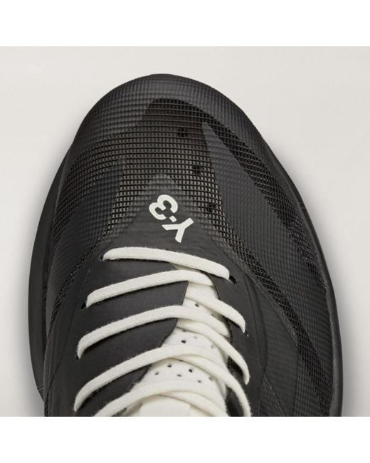 Y-3 Black X Adidas Adizero Rc6 Lace-Up Sneakers for men