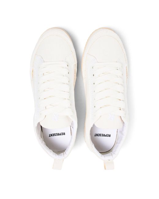 Represent White Lightweight Durable Canvas Shoes for men