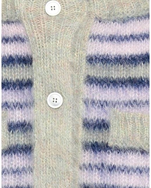 Marni Gray Striped Flared Skirt