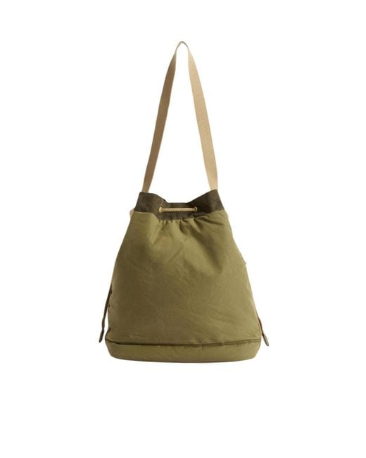 Barbour Green Mia Drawstring Tote Bag