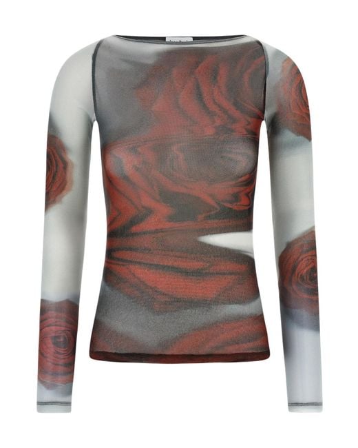 Jean Paul Gaultier Gray Printed T-Shirt