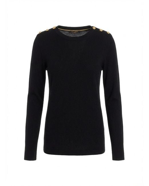 Gucci Black Rib Stitched Top