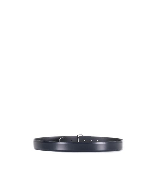 Orciani Blue Oval Buckle Belt for men
