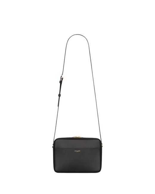 Saint Laurent White "Camera" Crossbody Bag for men