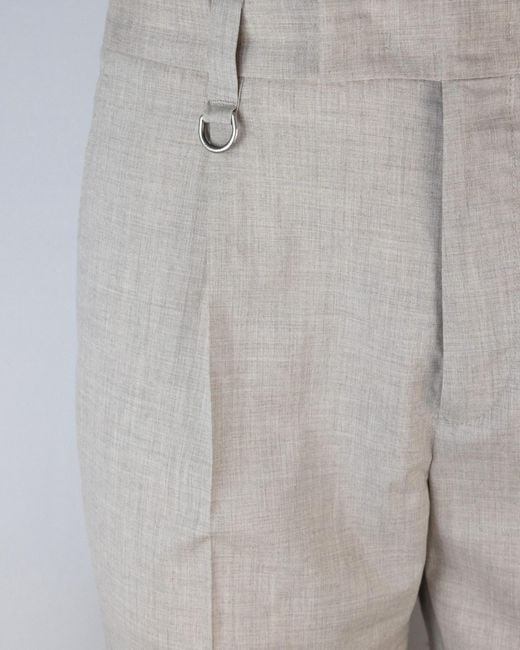 Paolo Pecora Gray Slim Fit Chino Pants for men