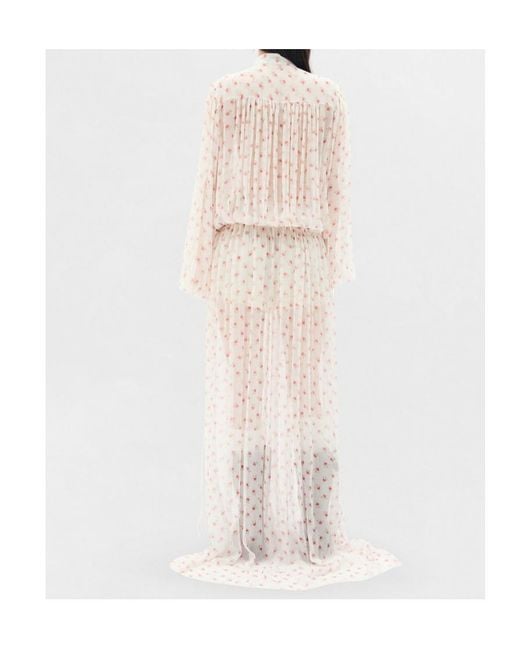 Ann Demeulemeester White Tren High Comfort X-Long Dress