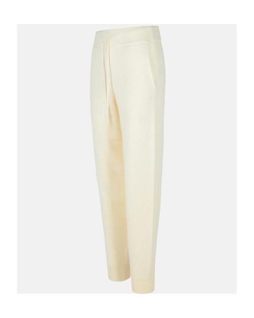 Loulou de Saison White Elastic Waist Sweatpants