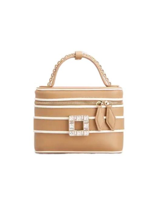 Roger Vivier Metallic Micro Vanity Tres Vivier Handbag