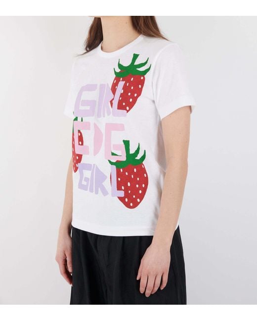 Comme des Garçons White Strawberry T-Shirt