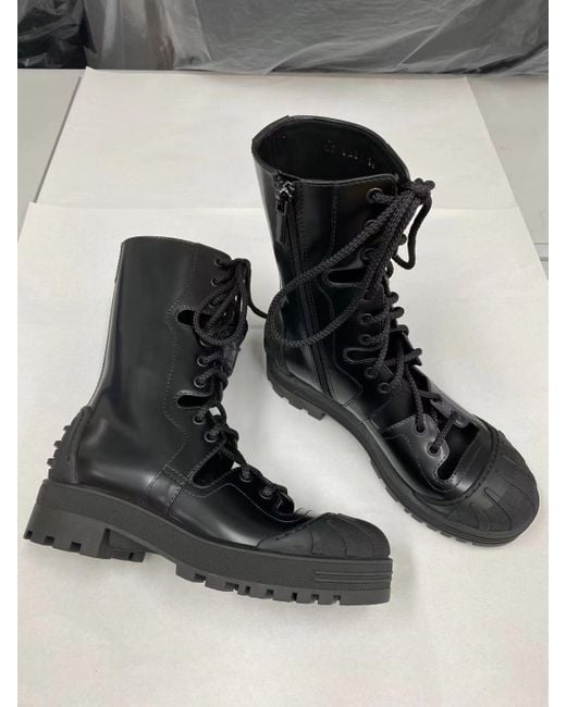Dior Black Laced Boots