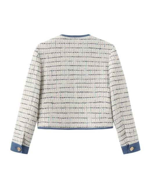 Marissa Chiara Blue Long Sleeve Jacket