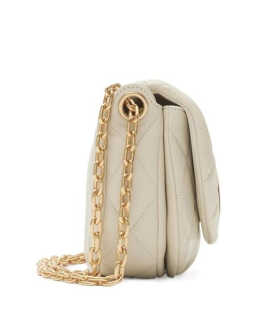 Burberry Natural Rocking Horse Quilted Crossbody Bag
