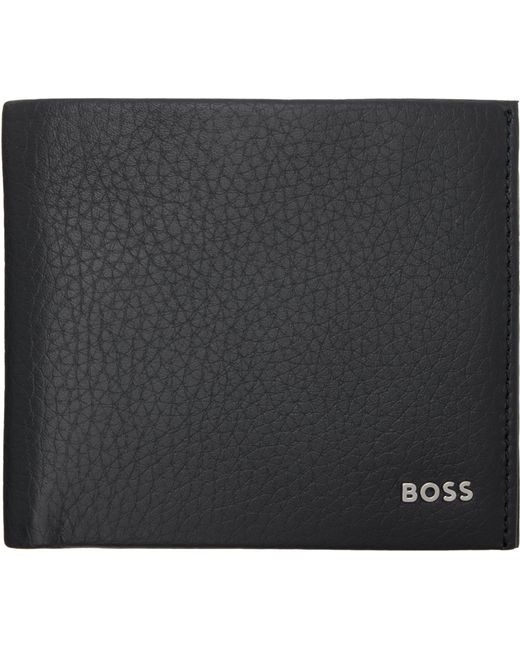 Boss Blue Letter Logo Wallet for men