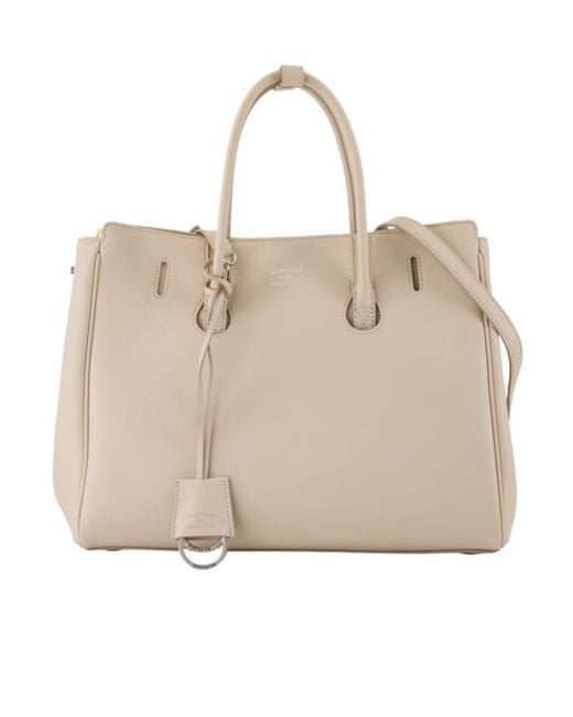 Balenciaga Natural Hampton Small Carry Bag