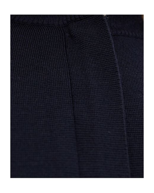 Max Mara Blue Pelago Virgin Wool Cardigan